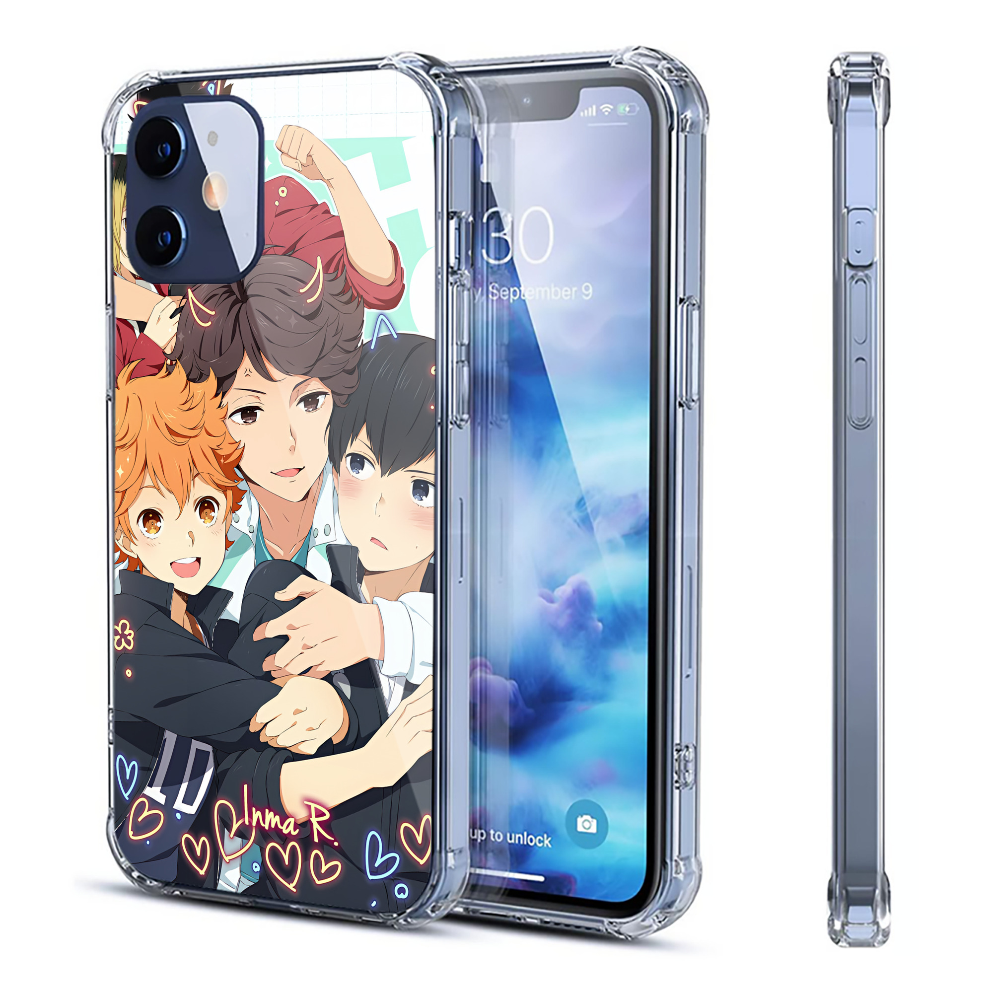 （画像用） ハイキュー!! Haikyu!! 【iPhone 12シリーズ対応】透明スマホケース（クリアソフトケース）